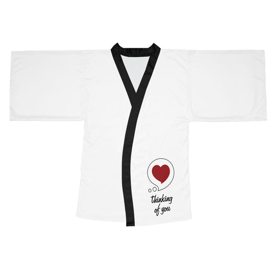 Thinking of You Kimono Robe — Heart Bubble Long Sleeve