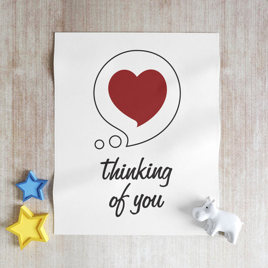 Thinking of You Throw Blanket — Heart Bubble Sympathy & Comfort Gift