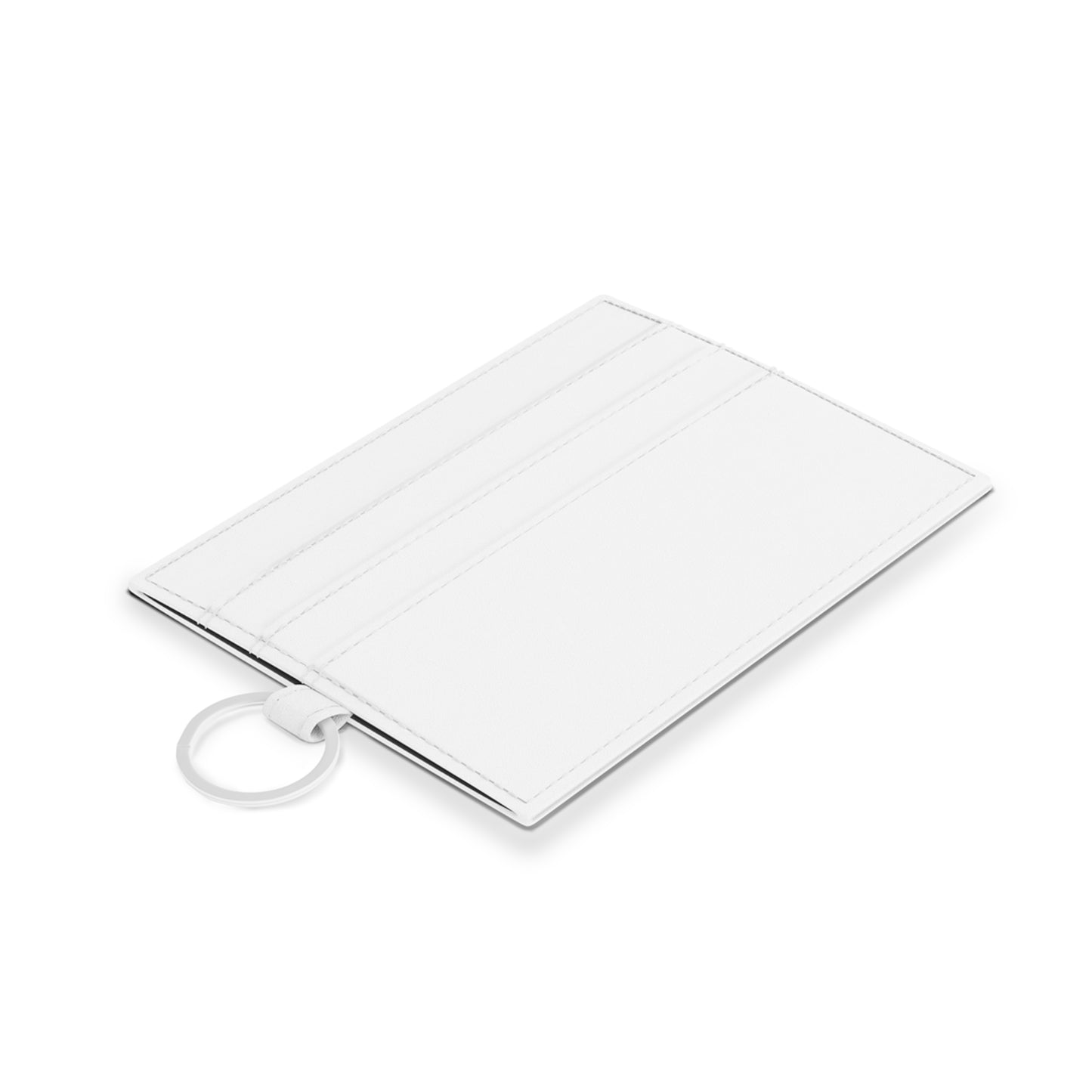 Heart Bubble Saffiano Leather Card Holder — Minimalist Card Wallet