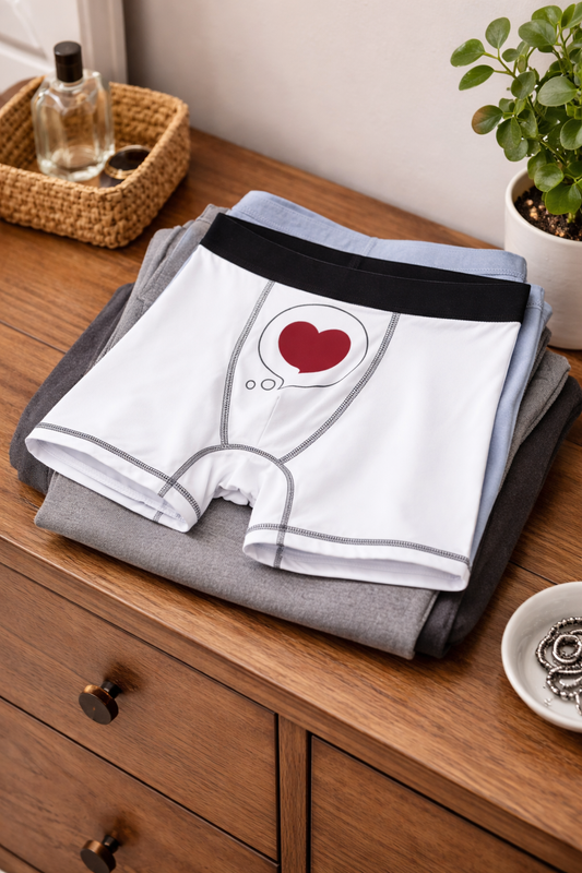 Men's Boxer Briefs — Heart Bubble