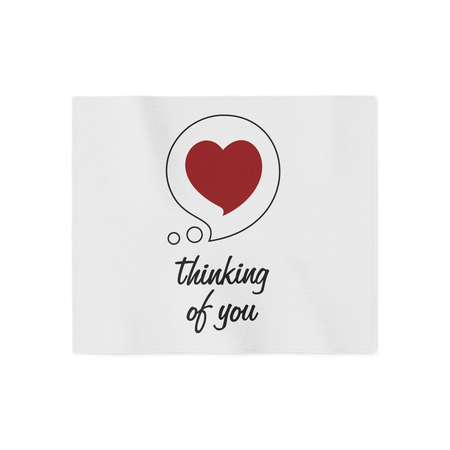 Thinking of You Sweatshirt Cozy Blanket