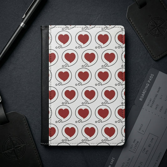 Heart Bubble Passport Cover — Romantic Travel Passport Holder
