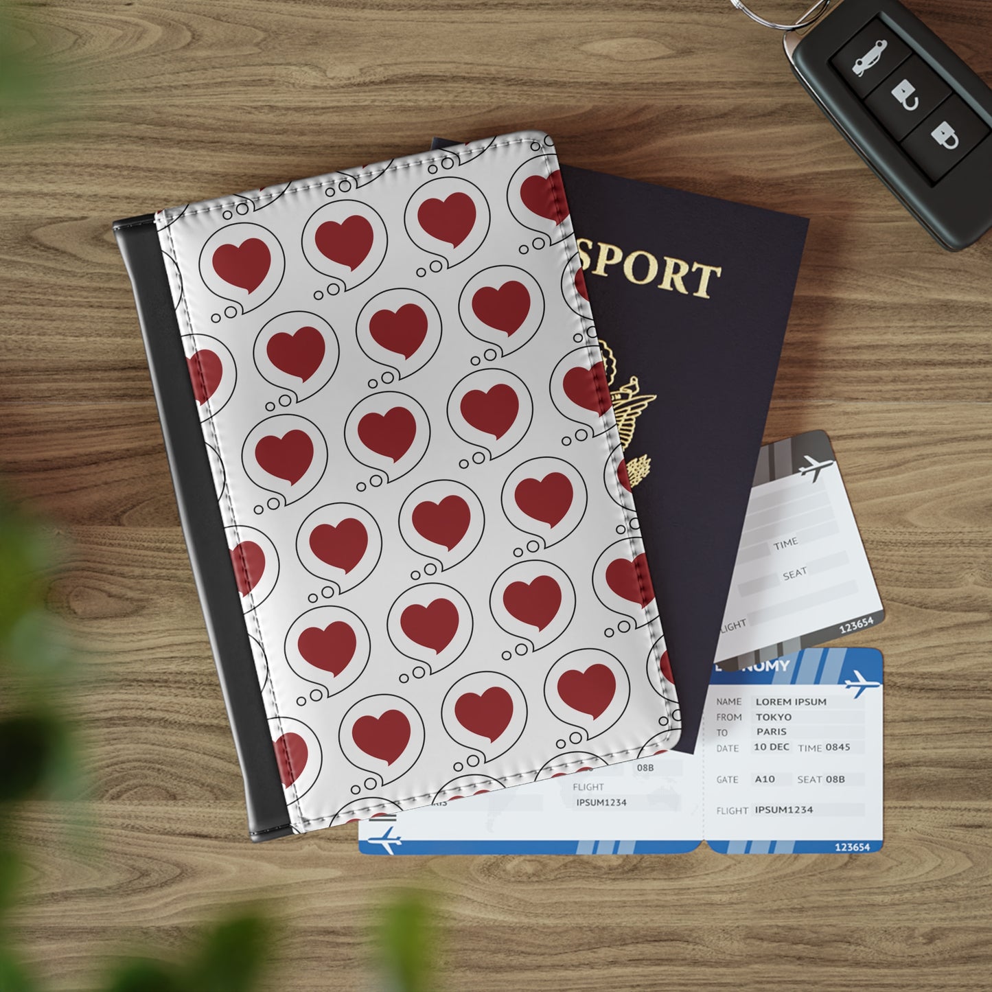 Heart Bubble Passport Cover — Romantic Travel Passport Holder