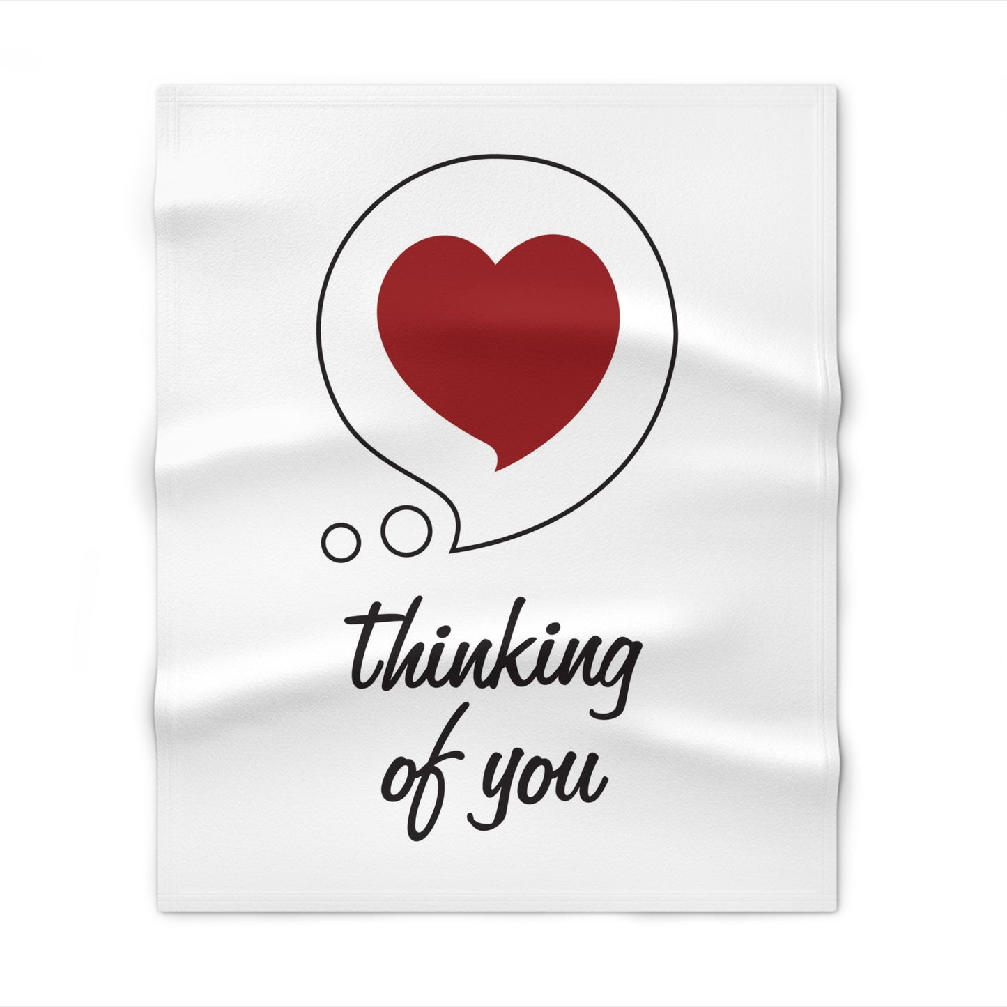 Thinking of You Throw Blanket — Heart Bubble Sympathy & Comfort Gift
