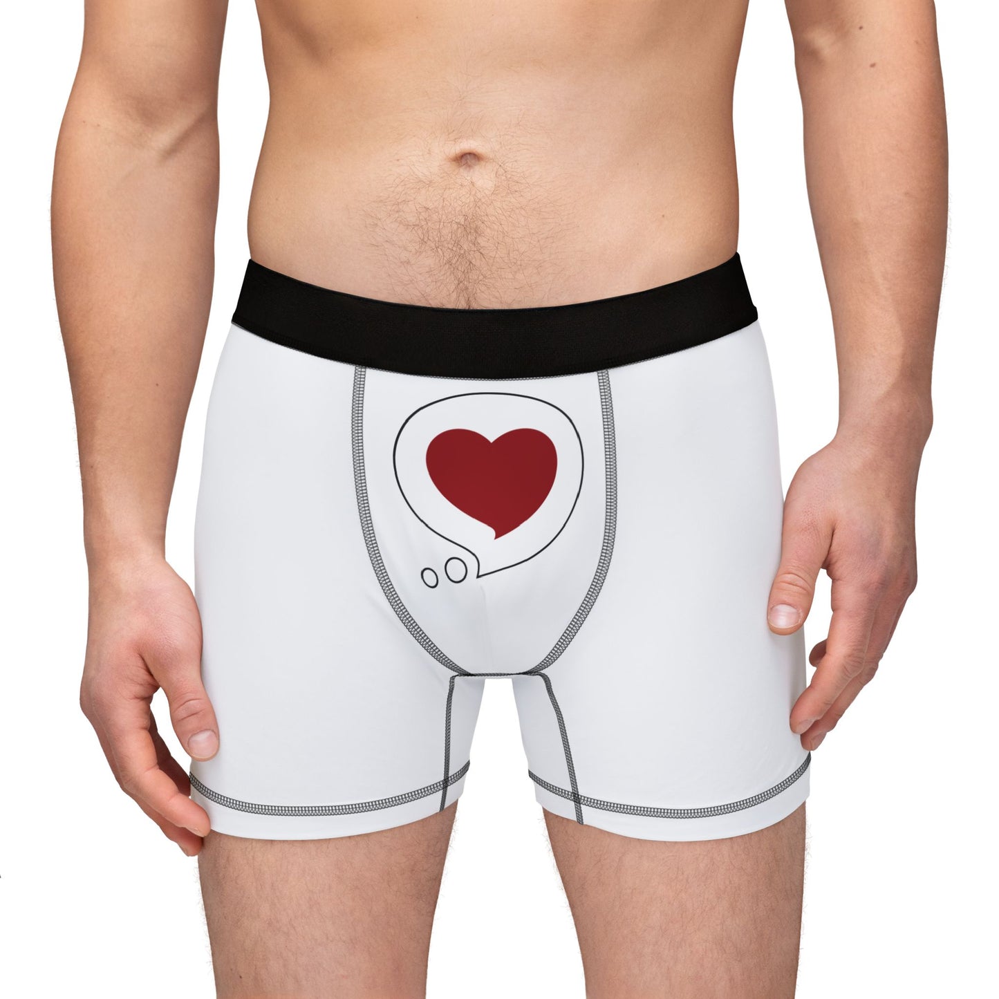 Men's Boxer Briefs — Heart Bubble