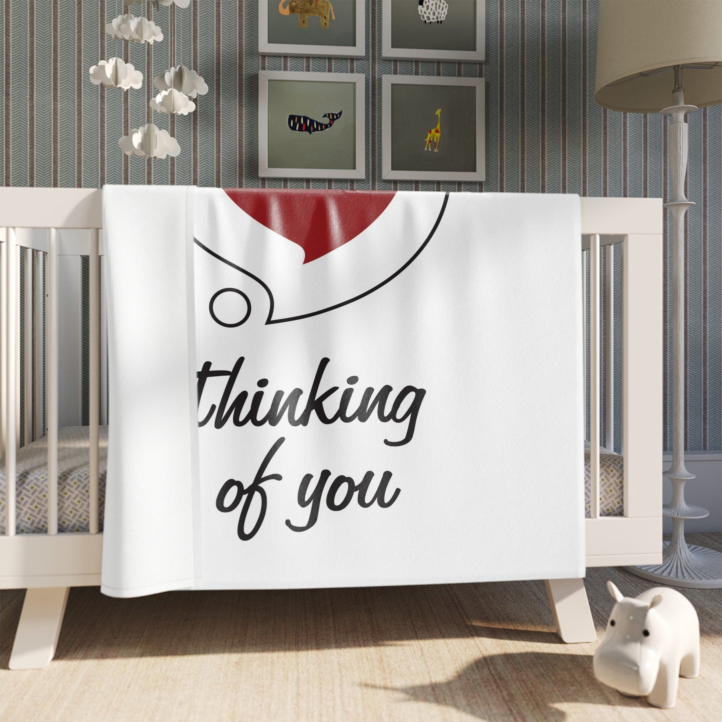 Thinking of You Throw Blanket — Heart Bubble Sympathy & Comfort Gift
