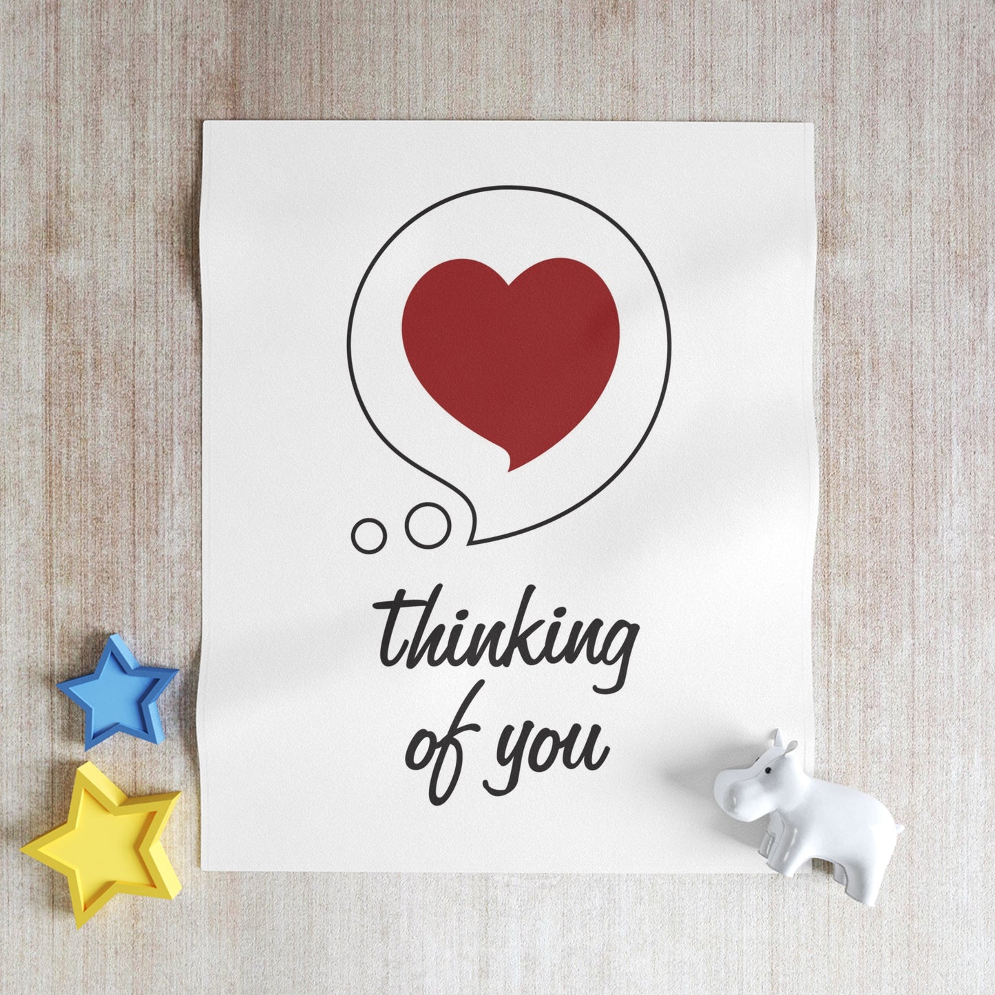 Thinking of You Throw Blanket — Heart Bubble Sympathy & Comfort Gift