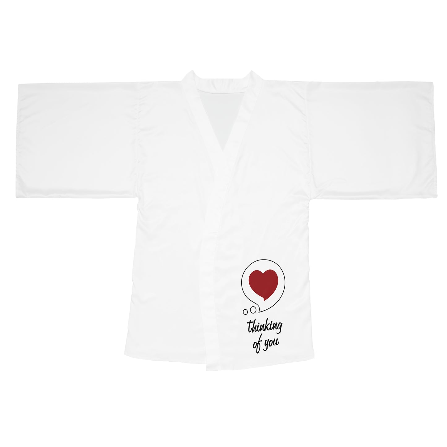 Thinking of You Kimono Robe — Heart Bubble Long Sleeve