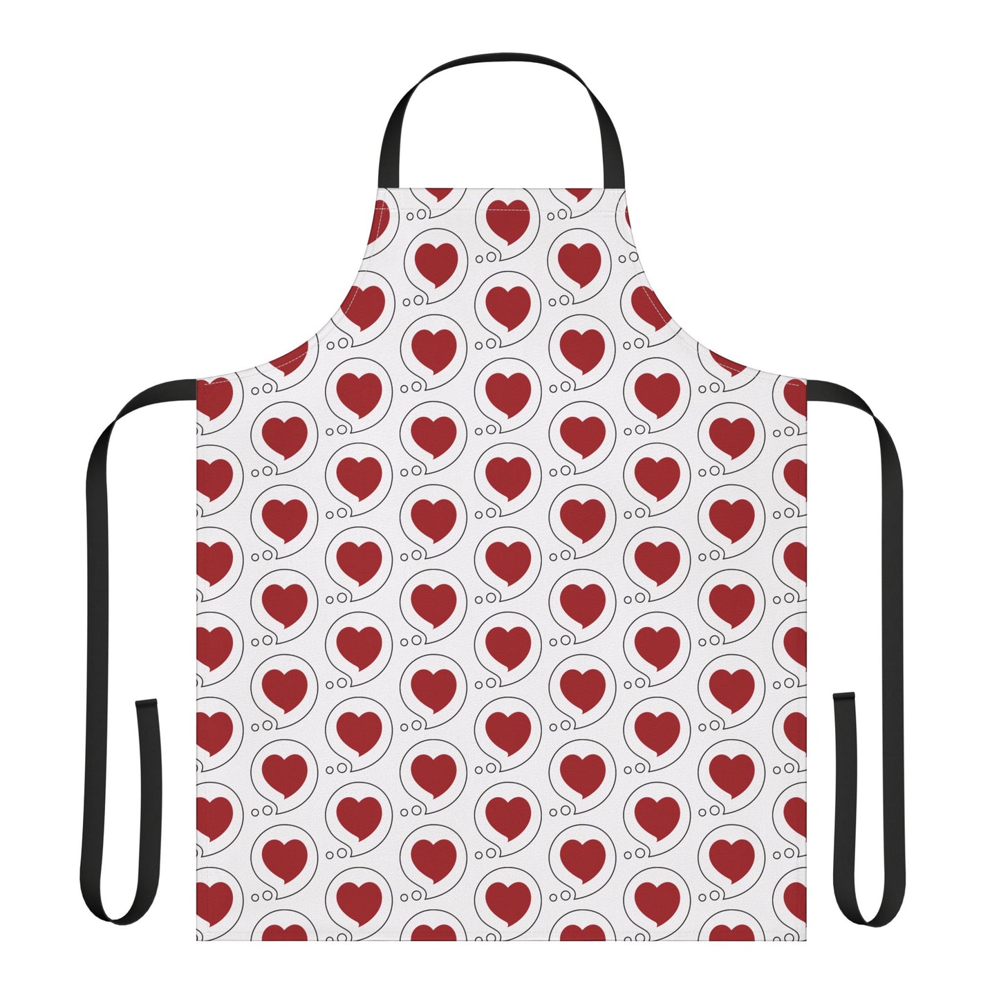 Heart Bubble Apron – Cute Heart Bubbles All-Over Print Cooking Apron, Perfect Gift for your cook!