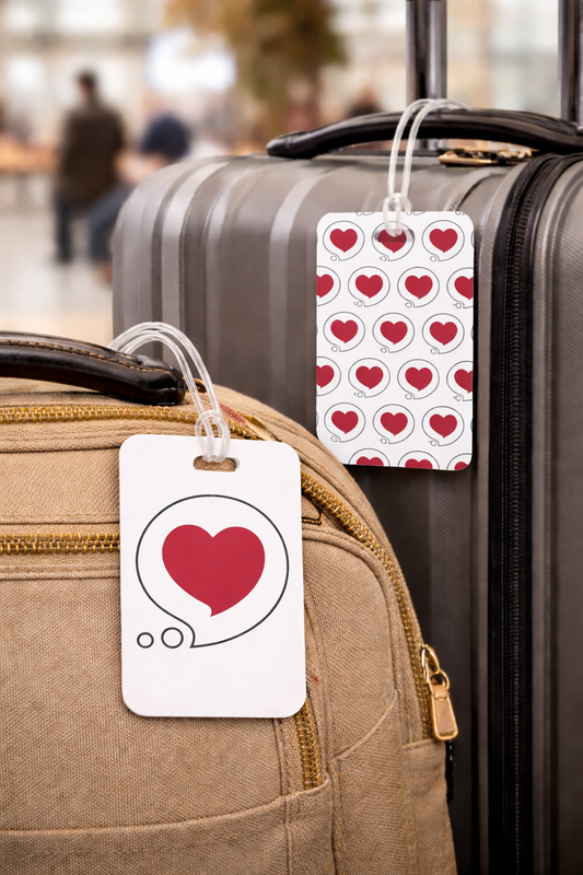 Heart Bubble Tag – Remind them that no matter where they go, you're always thinking of them!
