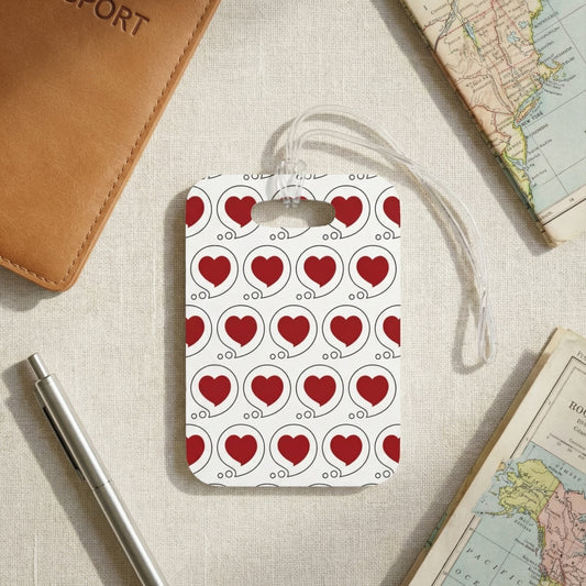 Heart Bubble Tag – Remind them that no matter where they go, you're always thinking of them!