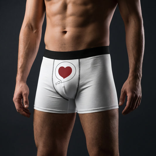 Men's Boxer Briefs — Heart Bubble