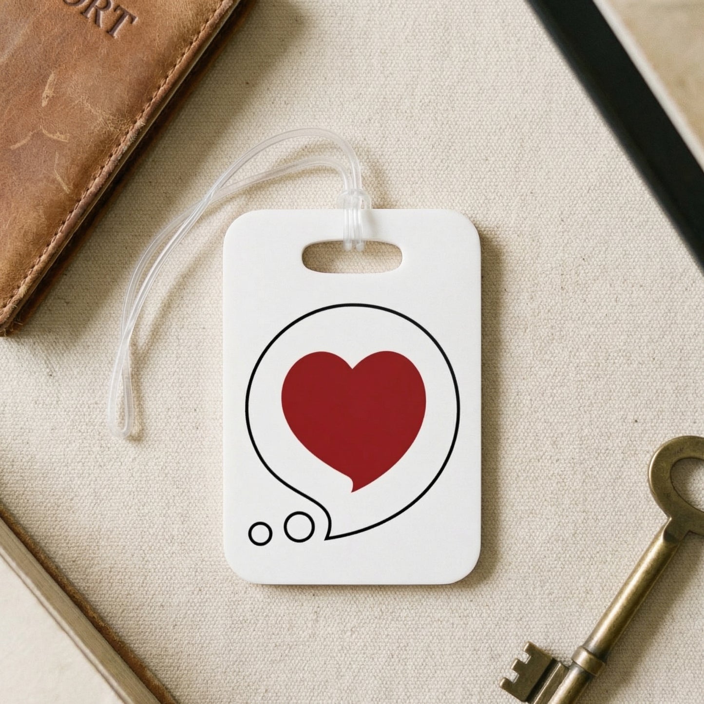 Heart Bubble Tag – Remind them that no matter where they go, you're always thinking of them!